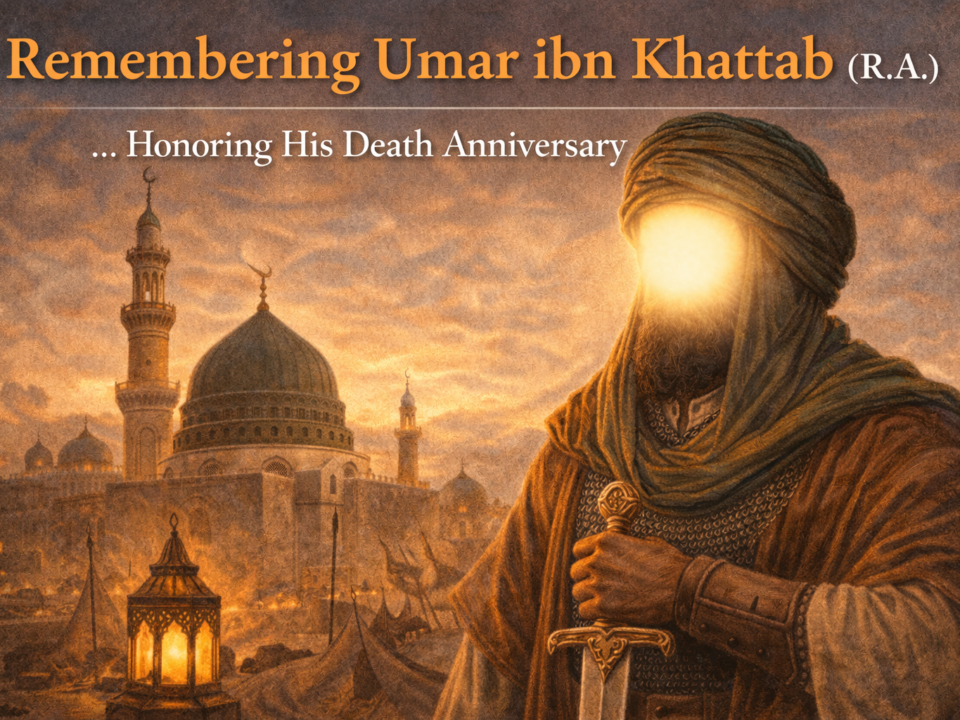 Honoring Umar ibn Khattab (R.A), a symbol of justice, strength, and truth in Islamic history.