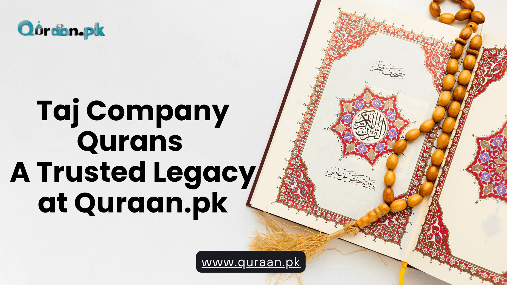 From your heart to your bookshelf — shop authentic Taj Company Qurans with translations & Tajweed at Quraan.pk