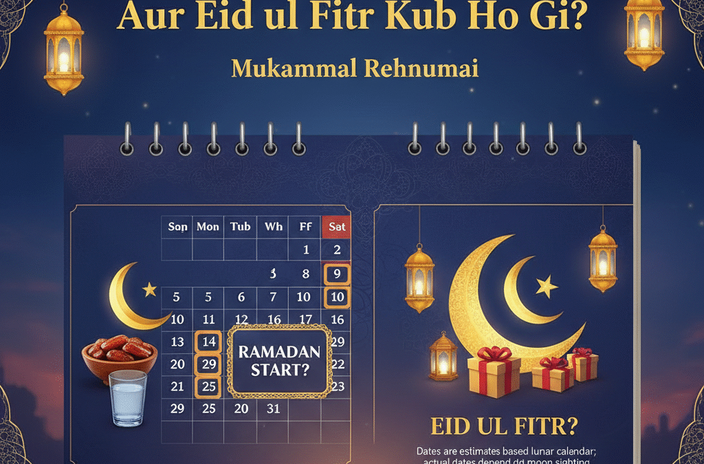 2026 ka Pehla Roza aur Eid-ul-Fitr Kab Hogi? Janiye Quraan.pk ke sath!