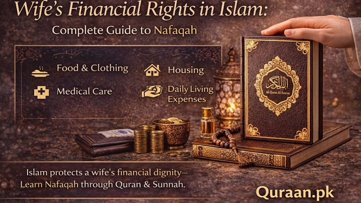 Islam guarantees a wife’s financial dignity—understand Nafaqah through Quran and Sunnah.