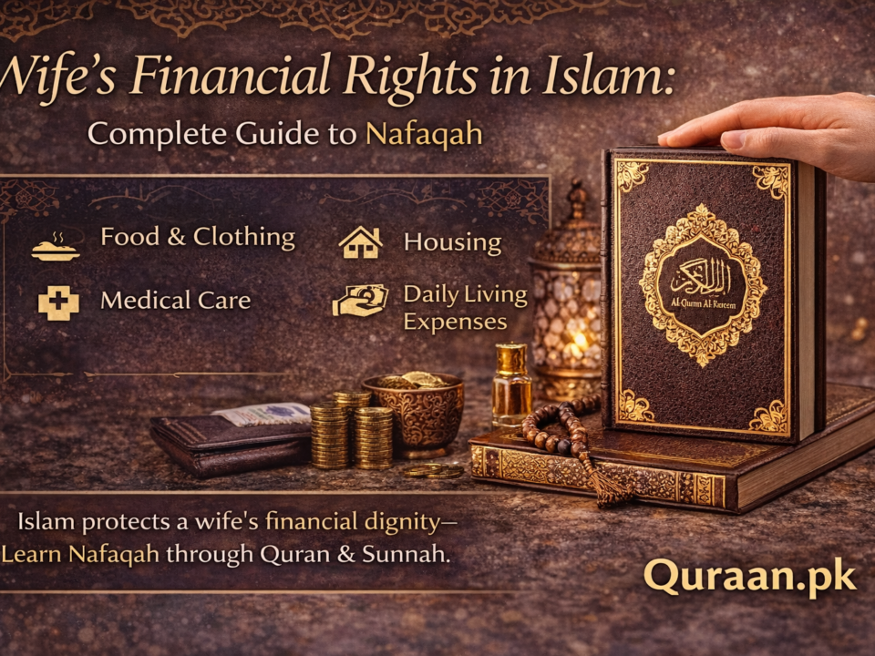 Islam guarantees a wife’s financial dignity—understand Nafaqah through Quran and Sunnah.