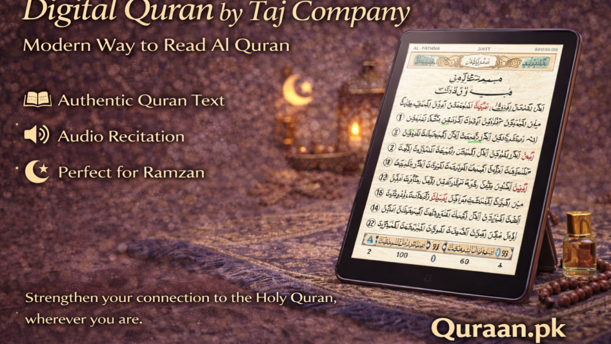 A modern, authentic, and convenient way to stay connected with the Holy Quran this Ramzan.