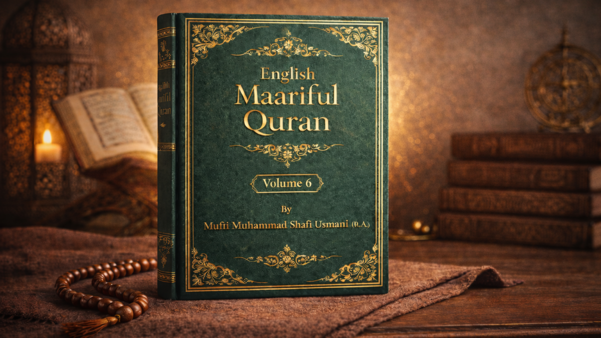 English Maariful Quran Volume 6 by Mufti Muhammad Shafi Usmani (R.A.) – English Translation and Scholarly Tafseer Edition