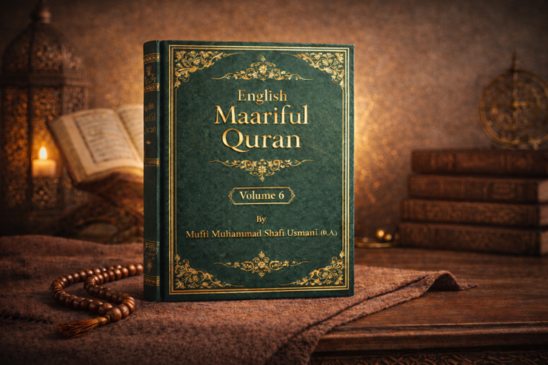 English Maariful Quran Volume 6 by Mufti Muhammad Shafi Usmani (R.A.) – English Translation and Scholarly Tafseer Edition