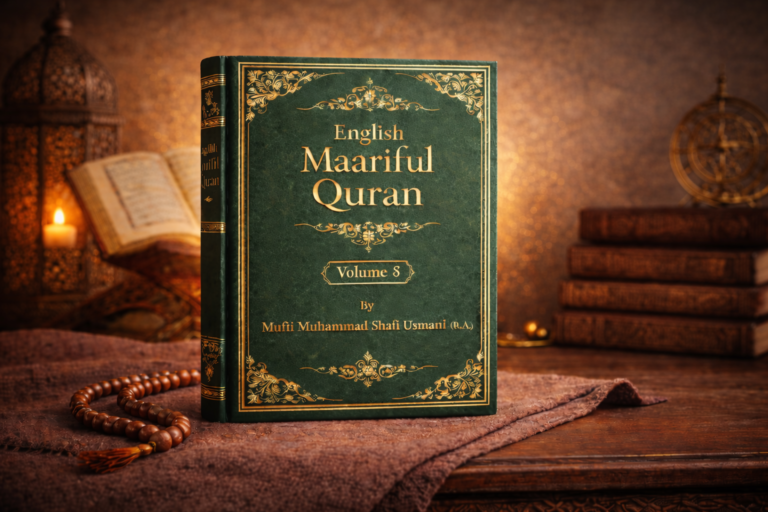 English Maariful Quran Volume 8 by Mufti Muhammad Shafi Usmani (R.A.) – Final English Tafseer and Translation Edition