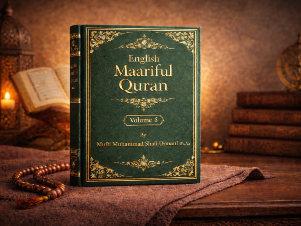 English Maariful Quran Volume 8 by Mufti Muhammad Shafi Usmani (R.A.) – Final English Tafseer and Translation Edition