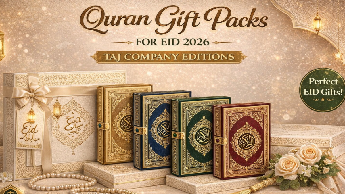 Taj Company rainbow colorful Quran gift pack for Eid Mubarak