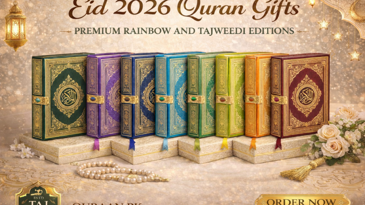 Eid 2026 Quran Gifts Premium Rainbow Tajweedi Editions Taj Company Quraan.pk