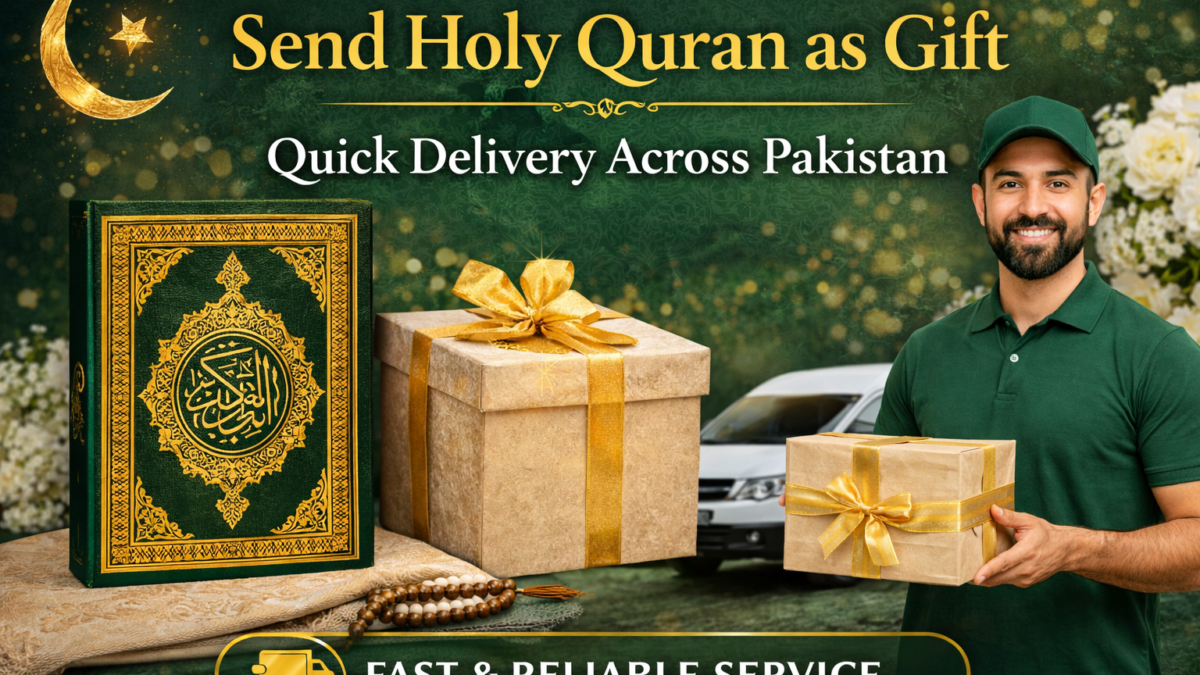 Send Holy Quran as Gift with Quick Delivery Across Pakistan featuring Taj Company Quran, Tajweedi Quran, and premium Islamic gift boxes.
