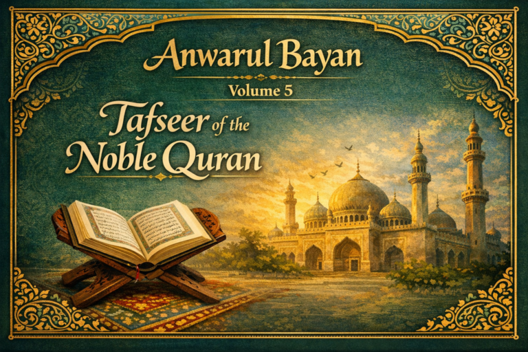 Anwarul Bayan Volume 5 – Tafseer of the Noble Quran