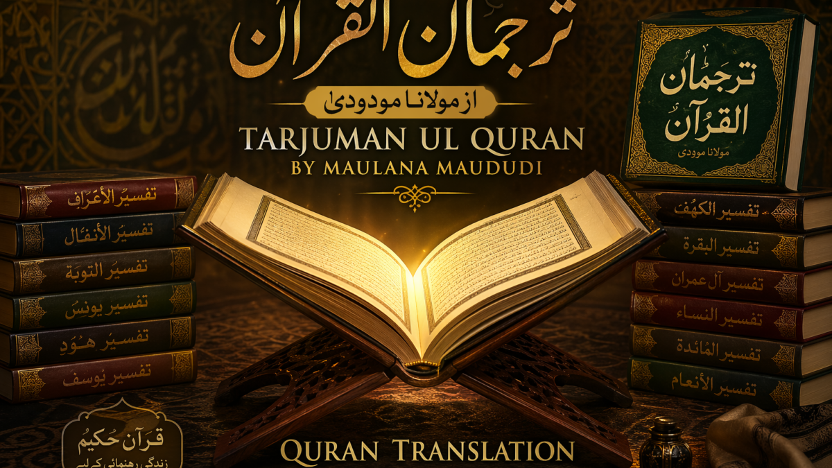 Tarjuman Ul Quran by Maulana Maududi Quran translation with tafseer open Holy Quran