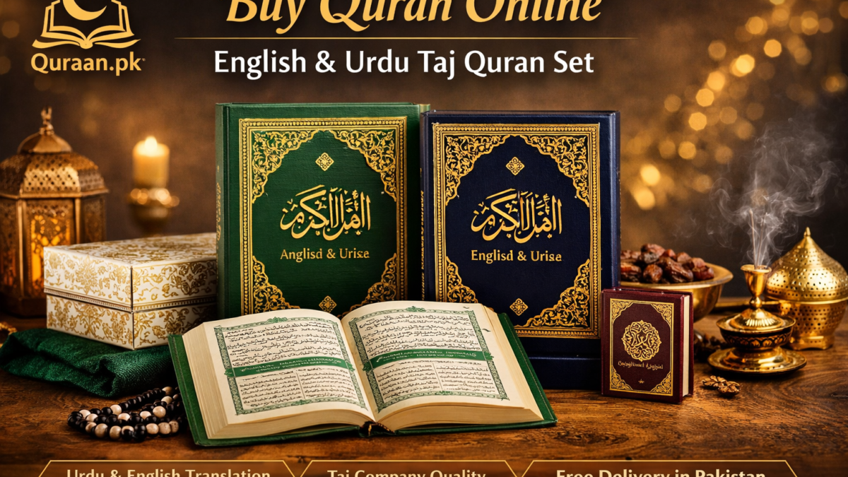 Buy Quran Online English Urdu Taj Quran Set Pakistan