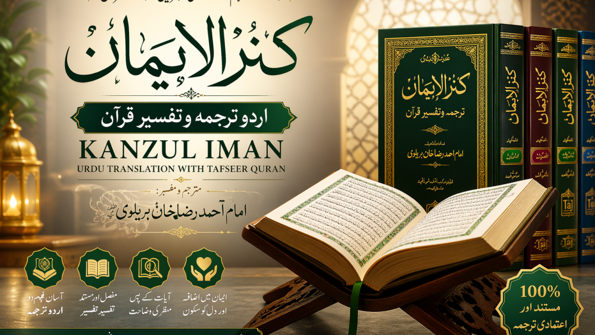 Kanzul Iman Urdu translation Quran by Imam Ahmad Raza Khan with tafseer books