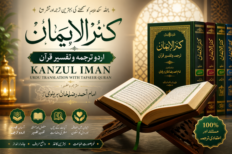 Kanzul Iman Urdu translation Quran by Imam Ahmad Raza Khan with tafseer books