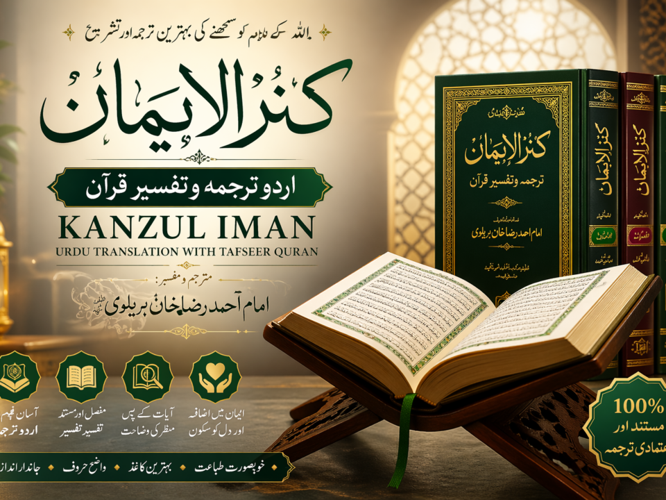Kanzul Iman Urdu translation Quran by Imam Ahmad Raza Khan with tafseer books