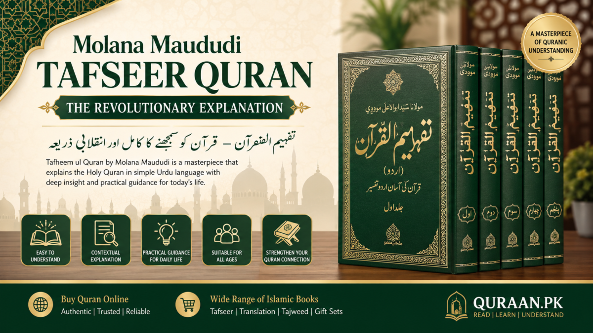 Molana Maududi Tafseer Quran – Discover the revolutionary explanation of the Holy Quran with Tafheem ul Quran and deepen your understanding of Islam.