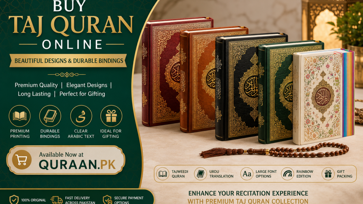 Premium Taj Quran Collection – Elegant Designs with Durable Binding