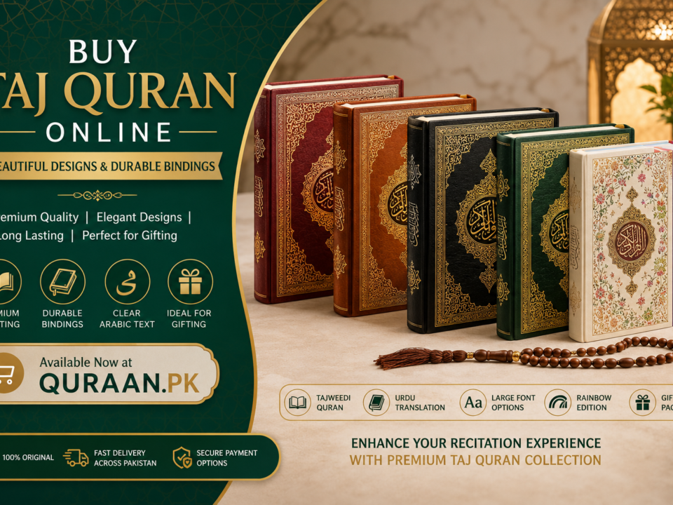 Premium Taj Quran Collection – Elegant Designs with Durable Binding