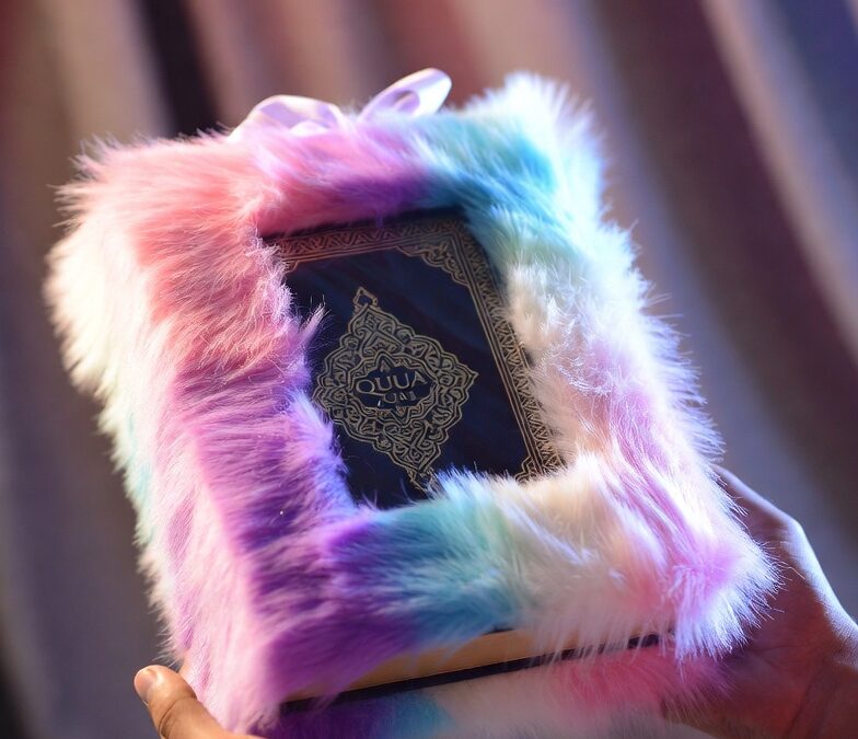 Luxury Soft Fur Rainbow Tajweedi Quran – A Gift of Beauty & Barakah