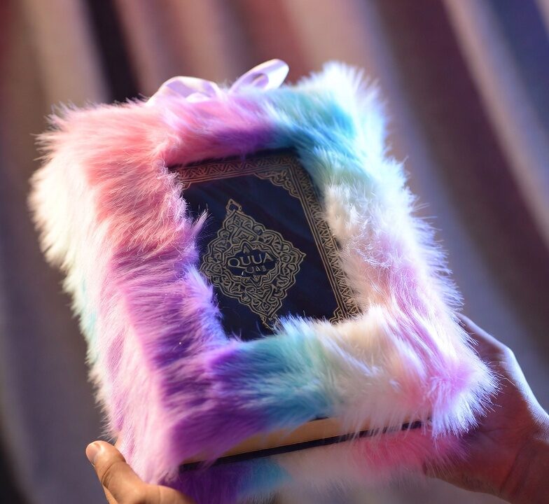 Luxury Soft Fur Rainbow Tajweedi Quran – A Gift of Beauty & Barakah