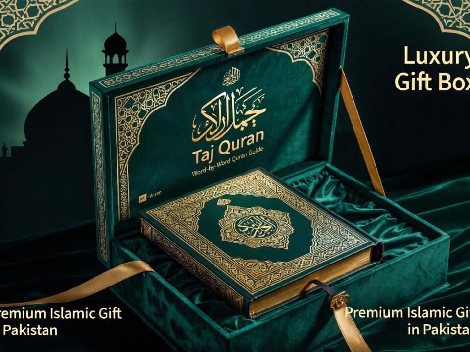 Elegant Taj Quran Luxury Gift Box – A timeless Islamic gift for every special occasion